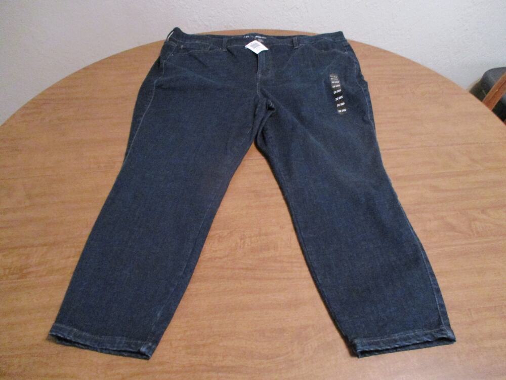 TORRID TRIO FIT LIMITLESS SKINNY STRETCH JEANS 22-26 SHORT